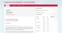 Desktop Screenshot of dr-schmialek.de