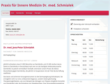 Tablet Screenshot of dr-schmialek.de
